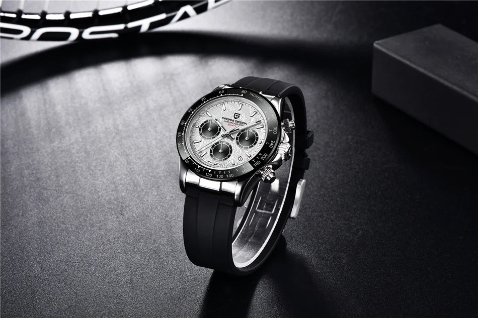 Chronographe Homme "Prestige" - Acier Inoxydable & Étanche