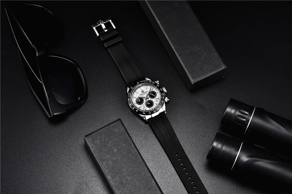 Chronographe Homme "Prestige" - Acier Inoxydable & Étanche