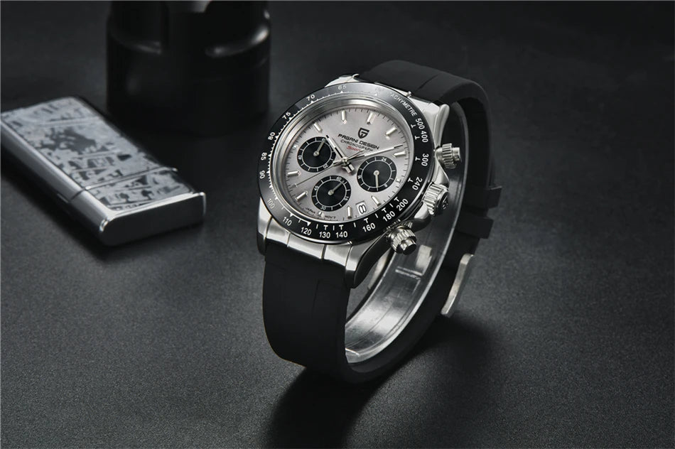 Chronographe Homme "Prestige" - Acier Inoxydable & Étanche