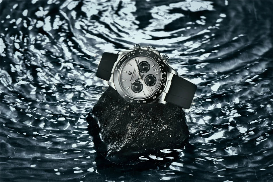Chronographe Homme "Prestige" - Acier Inoxydable & Étanche