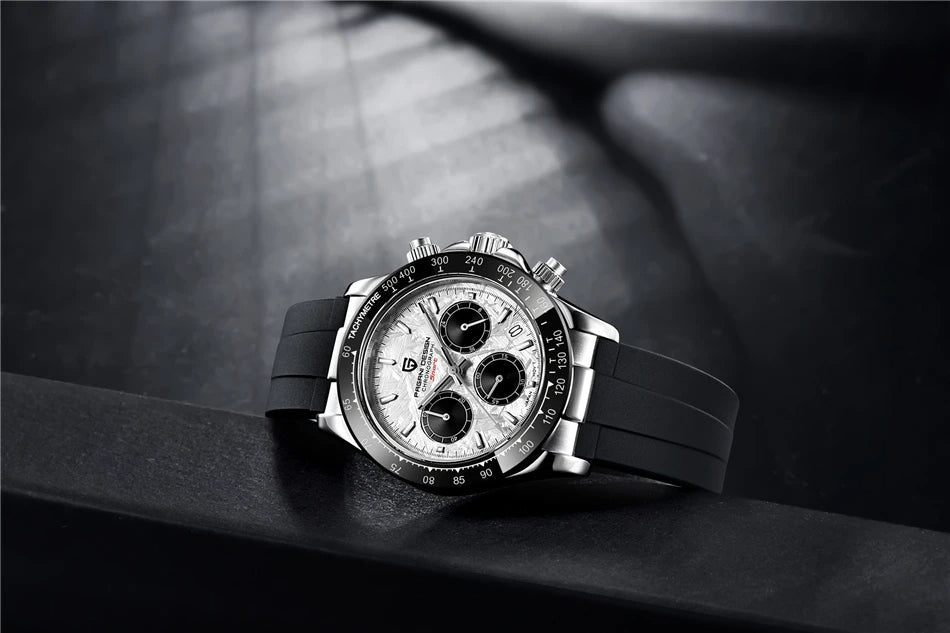 Chronographe Homme "Prestige" - Acier Inoxydable & Étanche - Montre Quartz