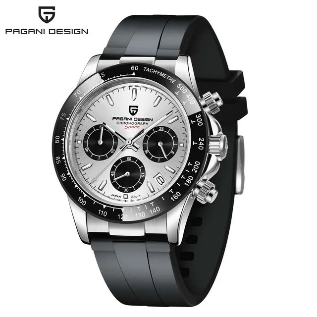 Chronographe Homme "Prestige" - Acier Inoxydable & Étanche - Montre Quartz