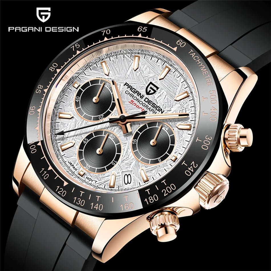 Chronographe Homme "Prestige" - Acier Inoxydable & Étanche - Montre Quartz