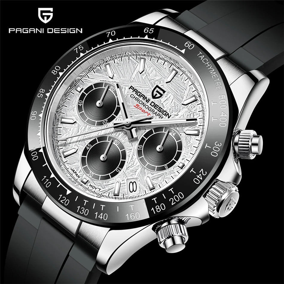 Chronographe Homme "Prestige" - Acier Inoxydable & Étanche - Montre Quartz