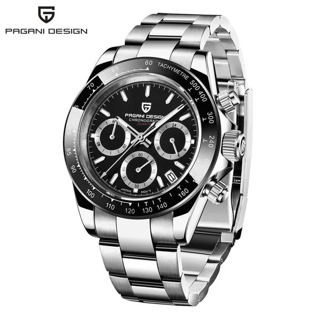 Chronographe Homme "Prestige" - Acier Inoxydable & Étanche - Montre Quartz