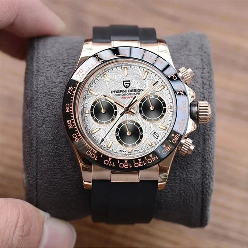 Chronographe Homme "Prestige" - Acier Inoxydable & Étanche