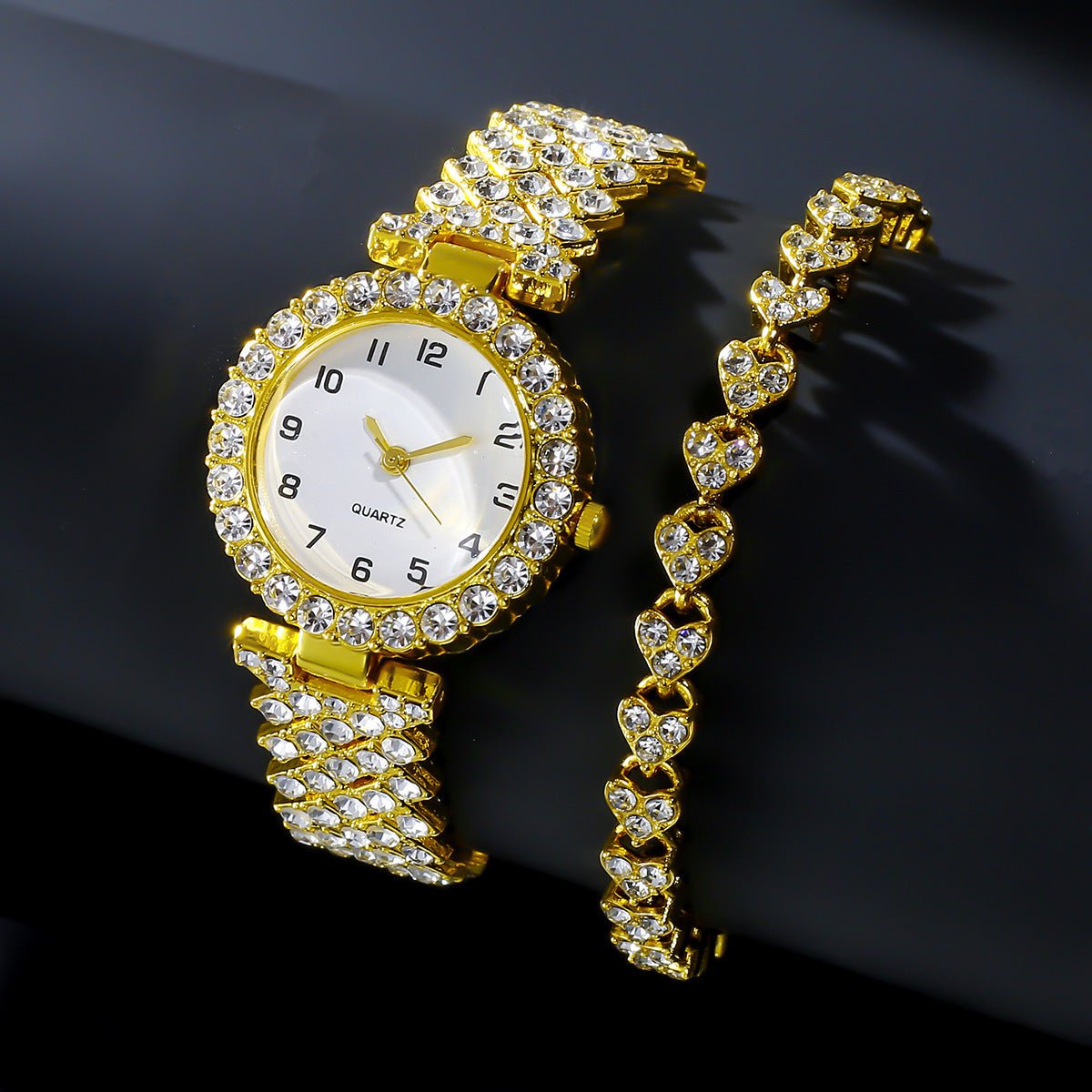 Montre Femme Élégante + Bracelet – Design Chic, Léger, Disponible en Plusieurs Couleurs - Montre Quartz
