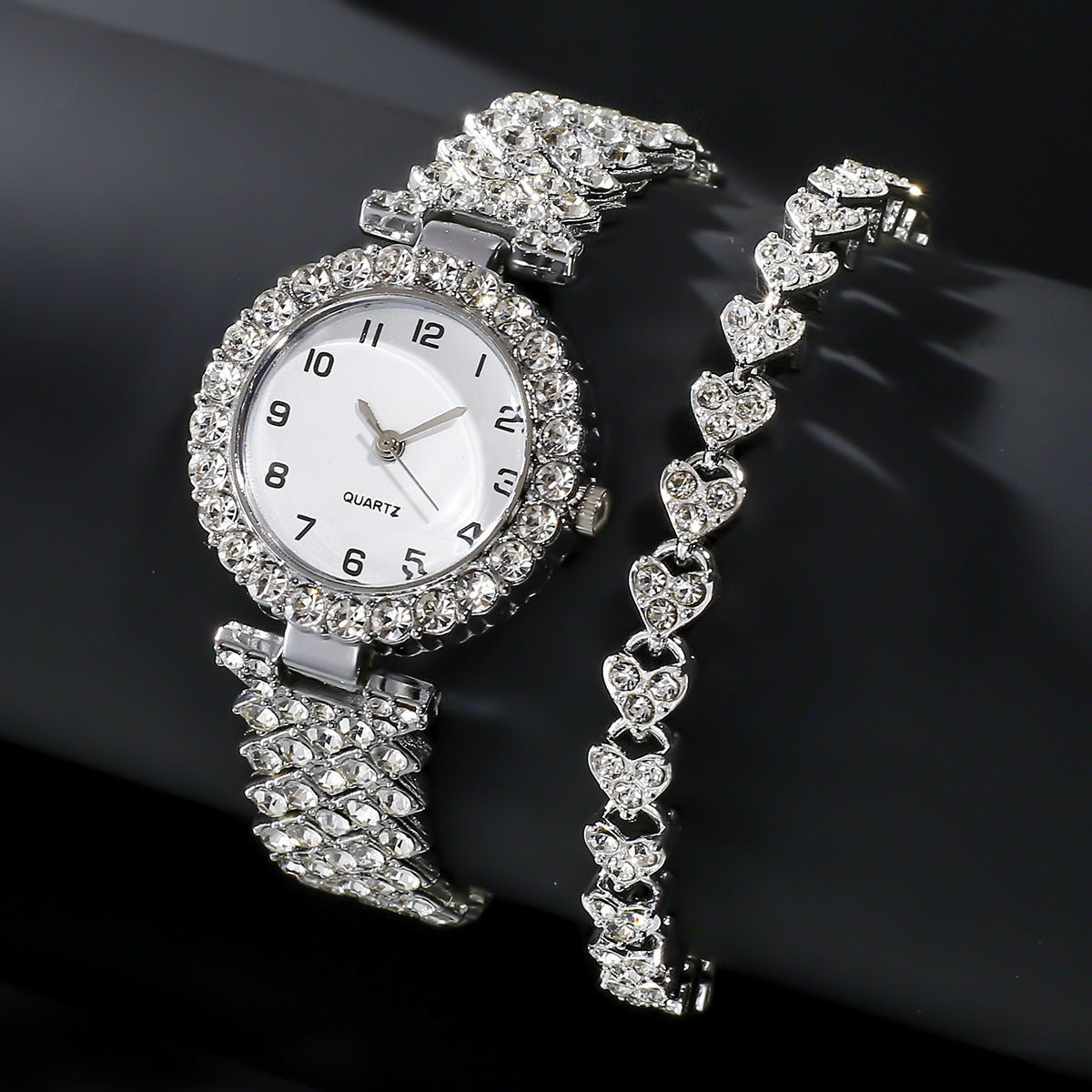 Montre Femme Élégante + Bracelet – Design Chic, Léger, Disponible en Plusieurs Couleurs - Montre Quartz