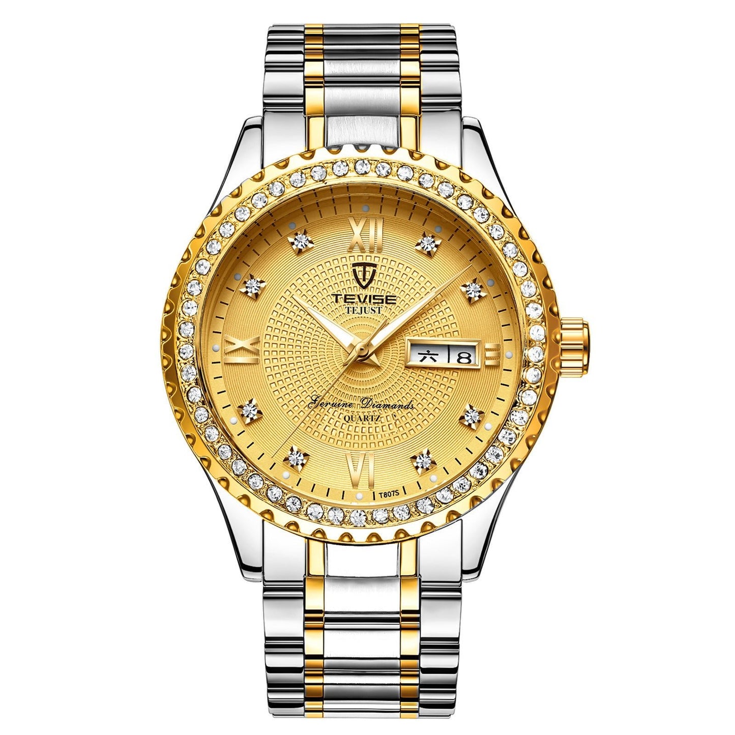 Montre Habillée Homme "Manhattan" - Acier & Cadran Soleillé - Montre Quartz
