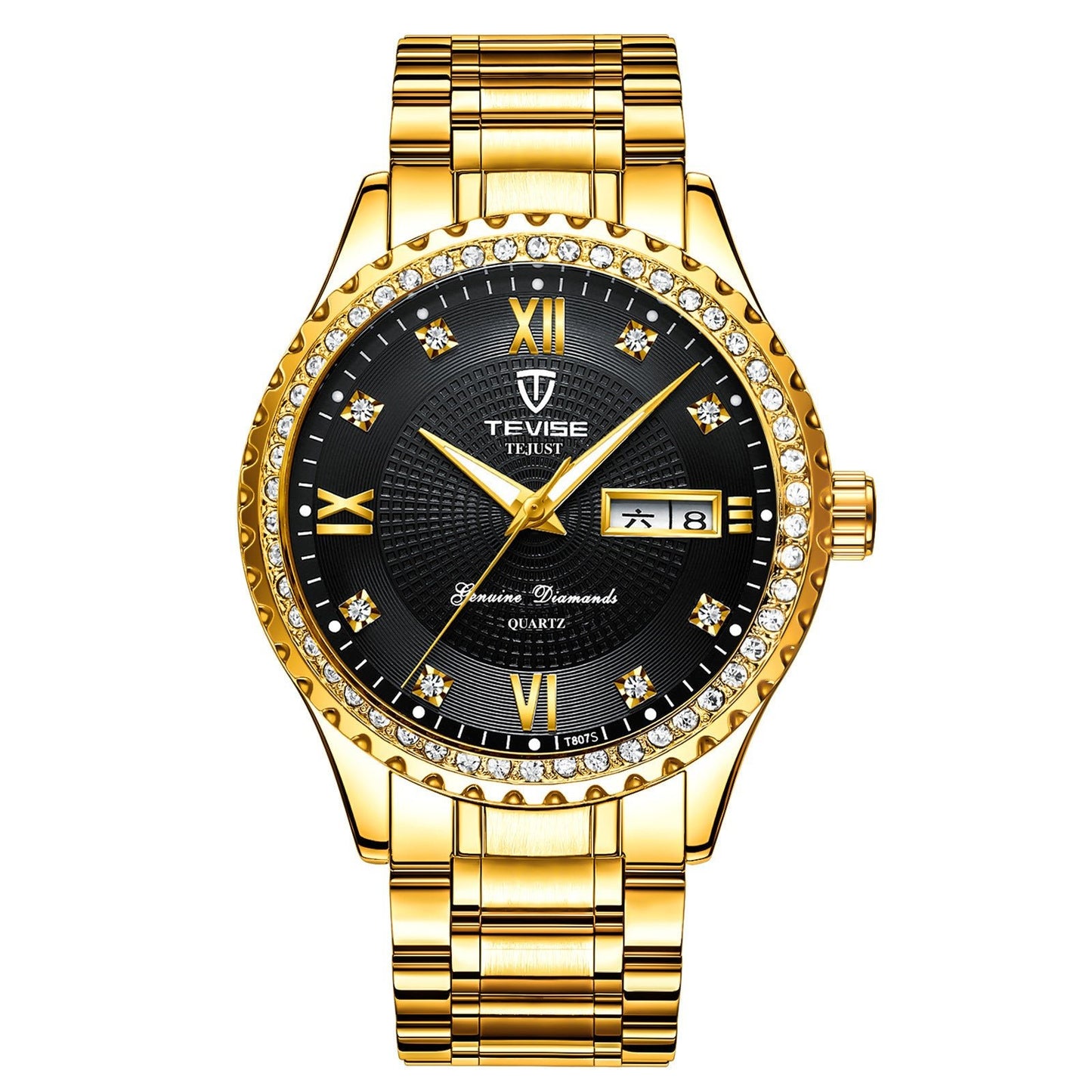 Montre Habillée Homme "Manhattan" - Acier & Cadran Soleillé - Montre Quartz