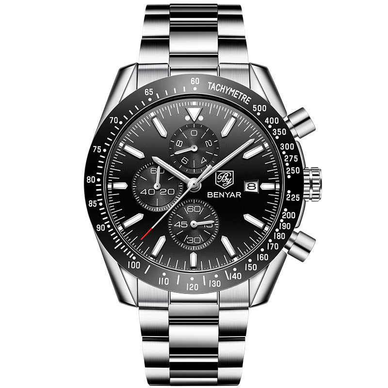 Montre Homme Seagull "Odyssée" - Acier & Cadran Texturé - Montre Quartz