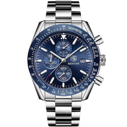 Montre Homme Seagull "Odyssée" - Acier & Cadran Texturé - Montre Quartz