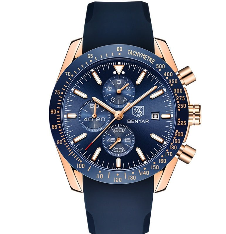 Montre Homme Seagull "Odyssée" - Acier & Cadran Texturé - Montre Quartz