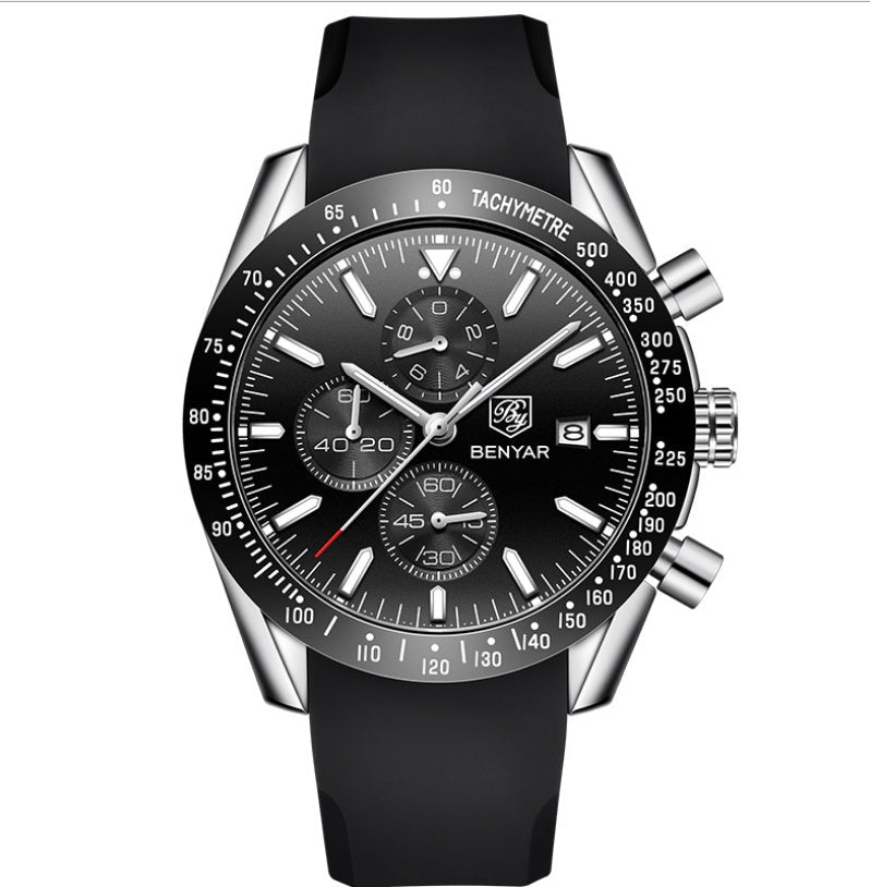 Montre Homme Seagull "Odyssée" - Acier & Cadran Texturé - Montre Quartz