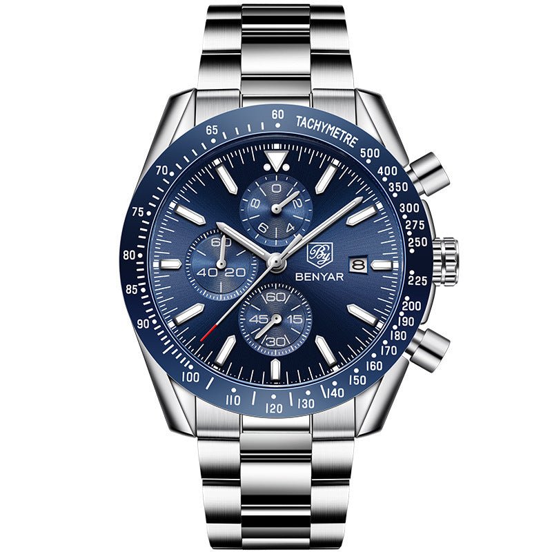 Montre Homme Seagull "Odyssée" - Acier & Cadran Texturé - Montre Quartz