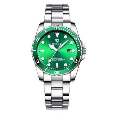 Montre Homme "Viridian" - Acier & Cadran Vert Émeraude - Montre Quartz