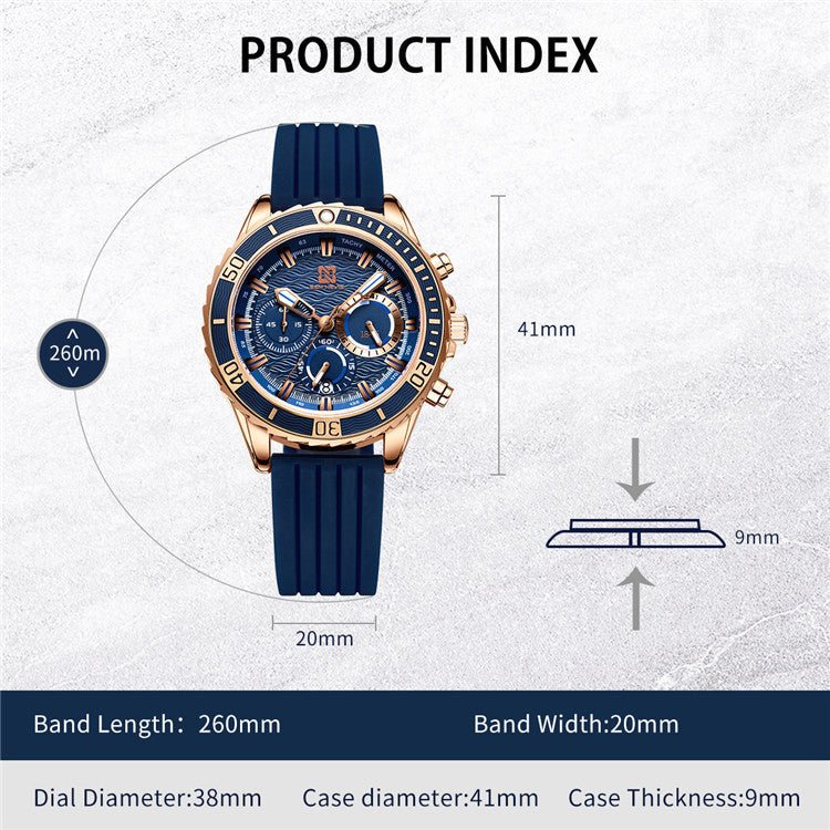 Montre Minimaliste Homme "Essentiel" 44mm - Acier & Cuir - Montre Quartz