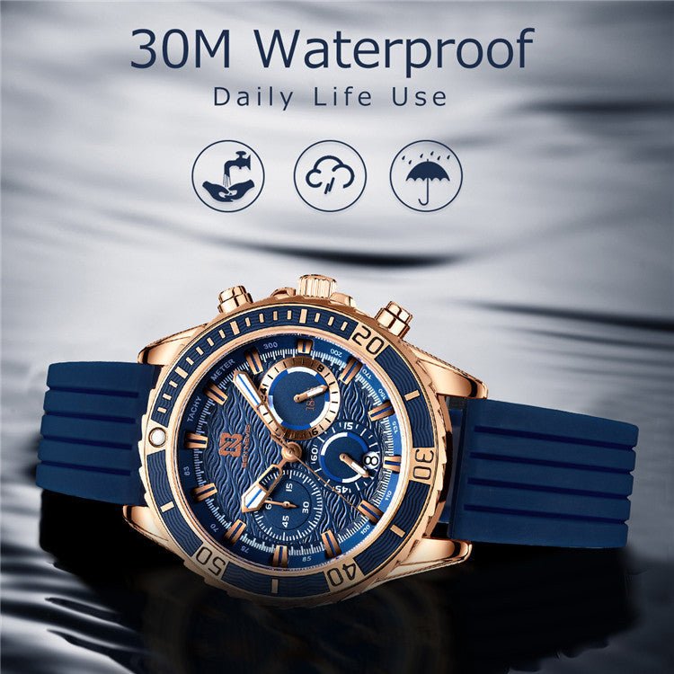 Montre Minimaliste Homme "Essentiel" 44mm - Acier & Cuir - Montre Quartz