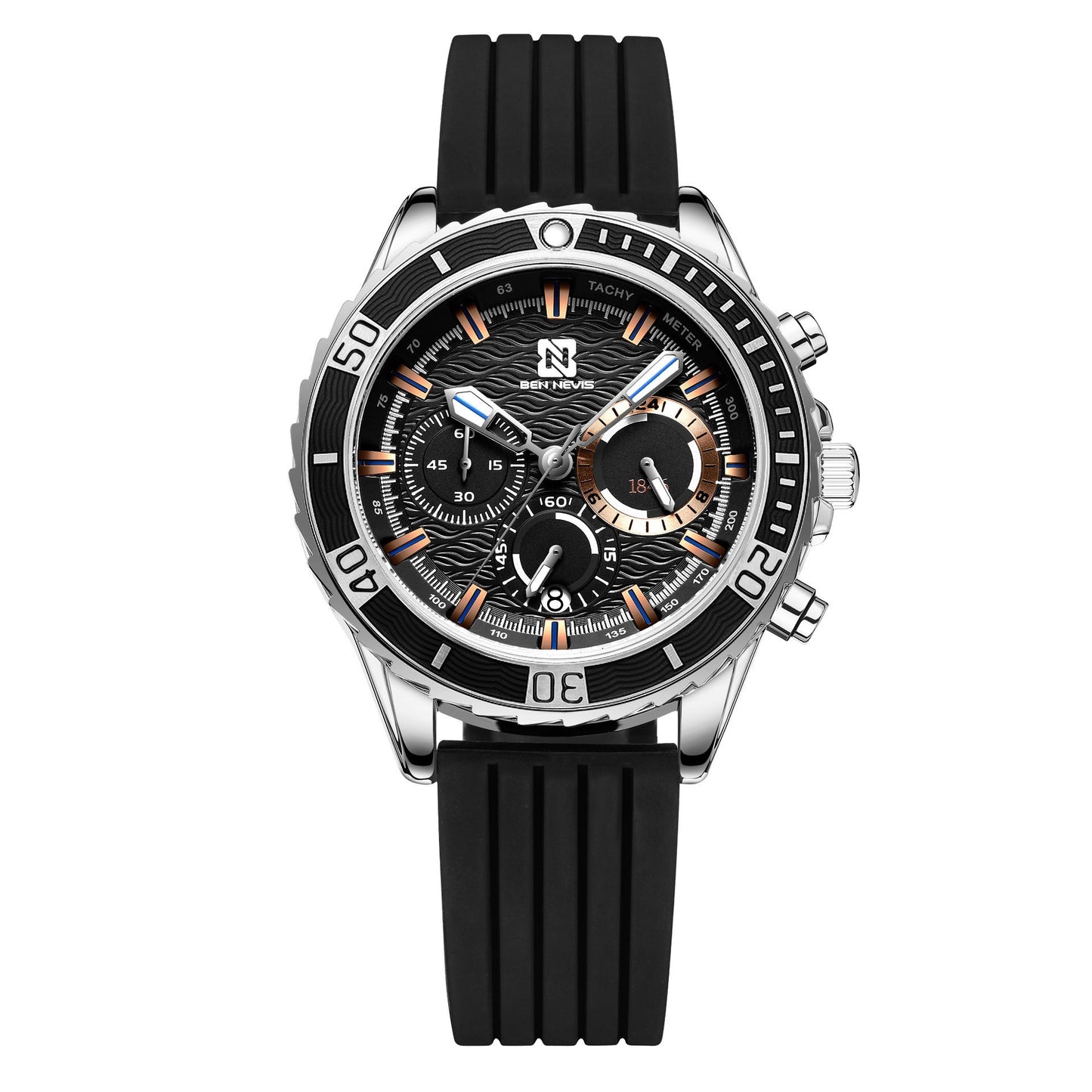 Montre Minimaliste Homme "Essentiel" 44mm - Acier & Cuir - Montre Quartz