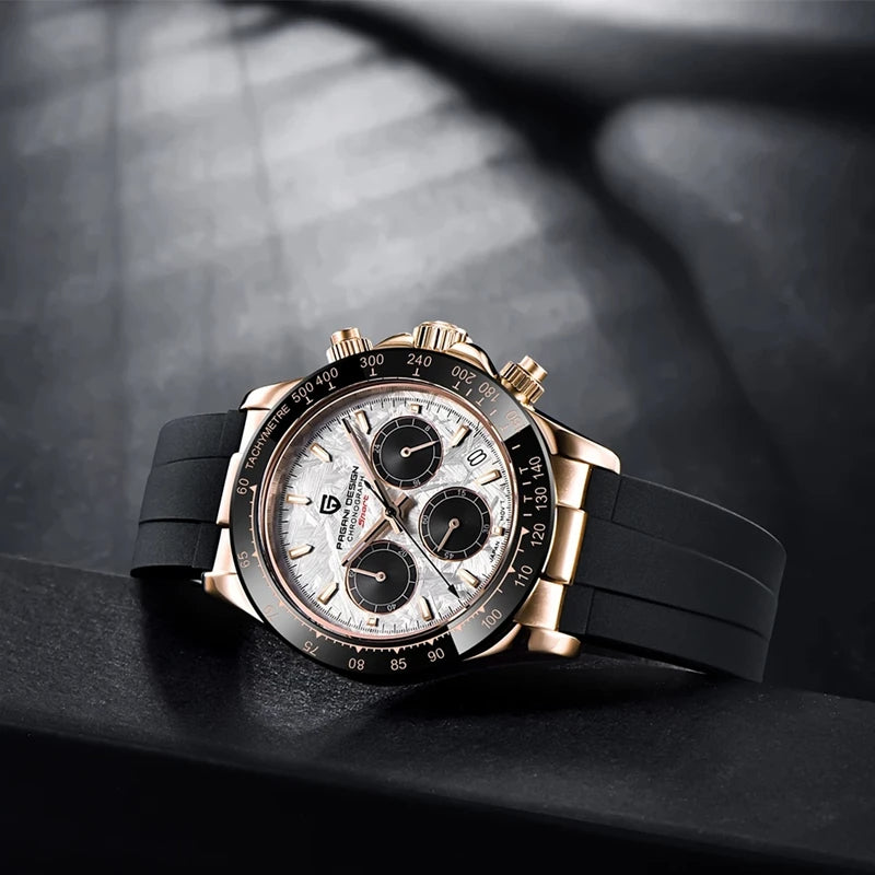 Chronographe Homme "Prestige" - Acier Inoxydable & Étanche