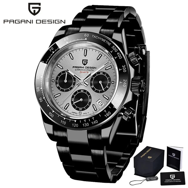 Chronographe Homme "Prestige" - Acier Inoxydable & Étanche