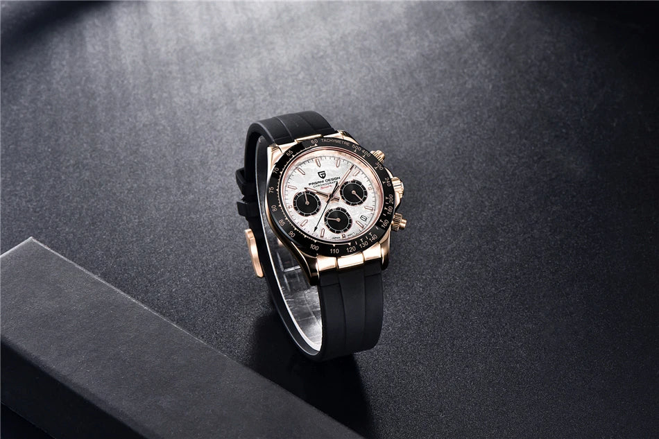 Chronographe Homme "Prestige" - Acier Inoxydable & Étanche