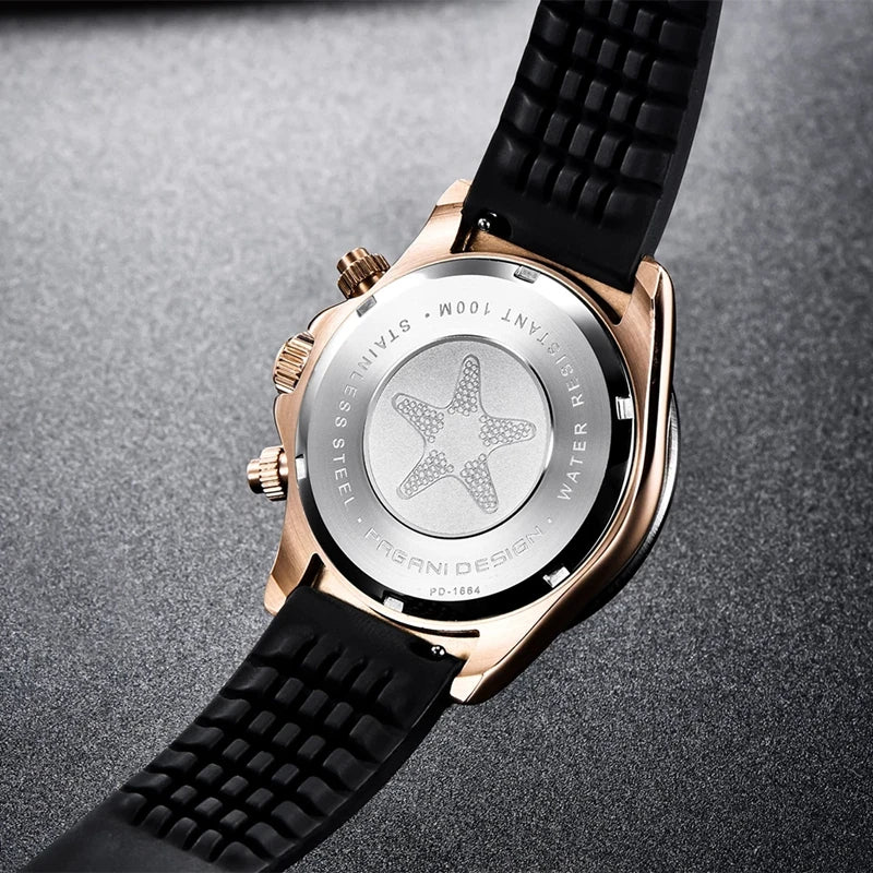 Chronographe Homme "Prestige" - Acier Inoxydable & Étanche