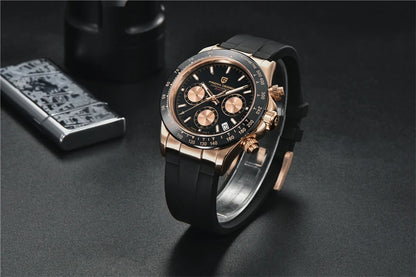 Chronographe Homme "Prestige" - Acier Inoxydable & Étanche
