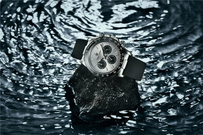 Chronographe Homme "Prestige" - Acier Inoxydable & Étanche