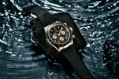 Chronographe Homme "Prestige" - Acier Inoxydable & Étanche