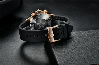 Chronographe Homme "Prestige" - Acier Inoxydable & Étanche