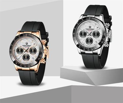 Chronographe Homme "Prestige" - Acier Inoxydable & Étanche