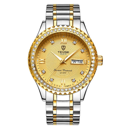 Montre Habillée Homme "Manhattan" - Acier & Cadran Soleillé - Montre Quartz