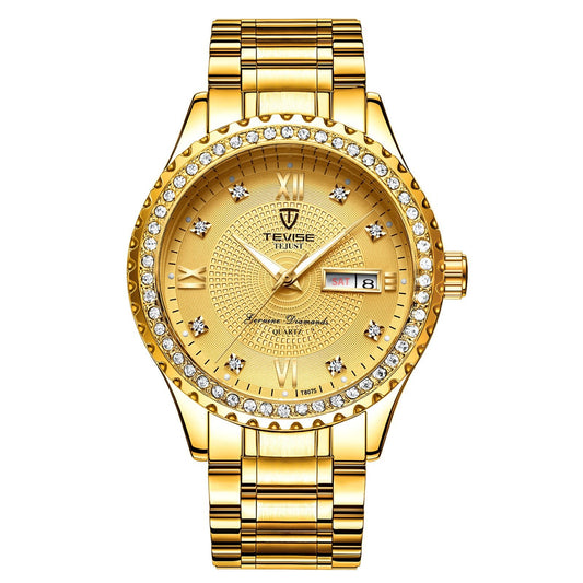 Montre Habillée Homme "Manhattan" - Acier & Cadran Soleillé - Montre Quartz