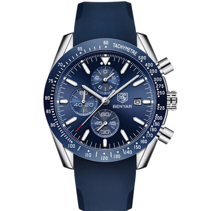 Montre Homme Seagull "Odyssée" - Acier & Cadran Texturé - Montre Quartz