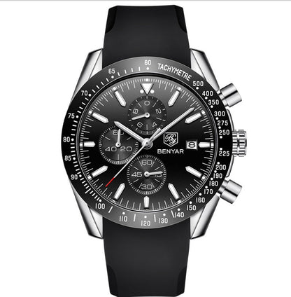 Montre Homme Seagull "Odyssée" - Acier & Cadran Texturé - Montre Quartz