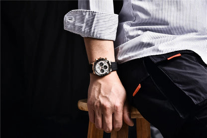 Chronographe Homme "Prestige" - Acier Inoxydable & Étanche