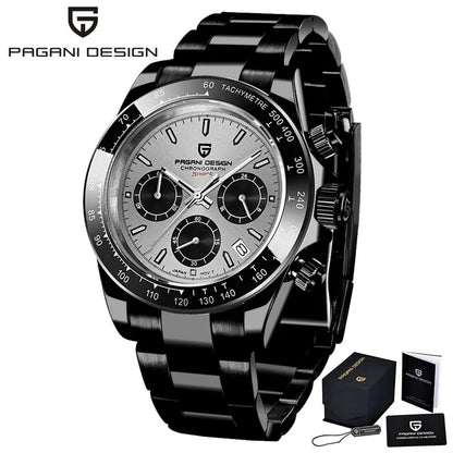 Chronographe Homme "Prestige" - Acier Inoxydable & Étanche