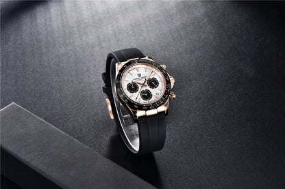 Chronographe Homme "Prestige" - Acier Inoxydable & Étanche