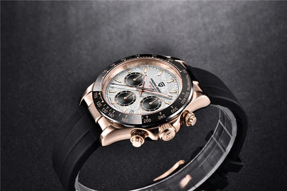 Chronographe Homme "Prestige" - Acier Inoxydable & Étanche